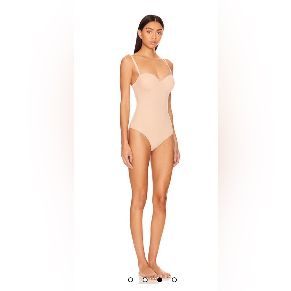 Wolford NWT Best Seller: Matt De Luxe String Bodysuit - Powder: M body & C-cup - Picture 4 of 11
